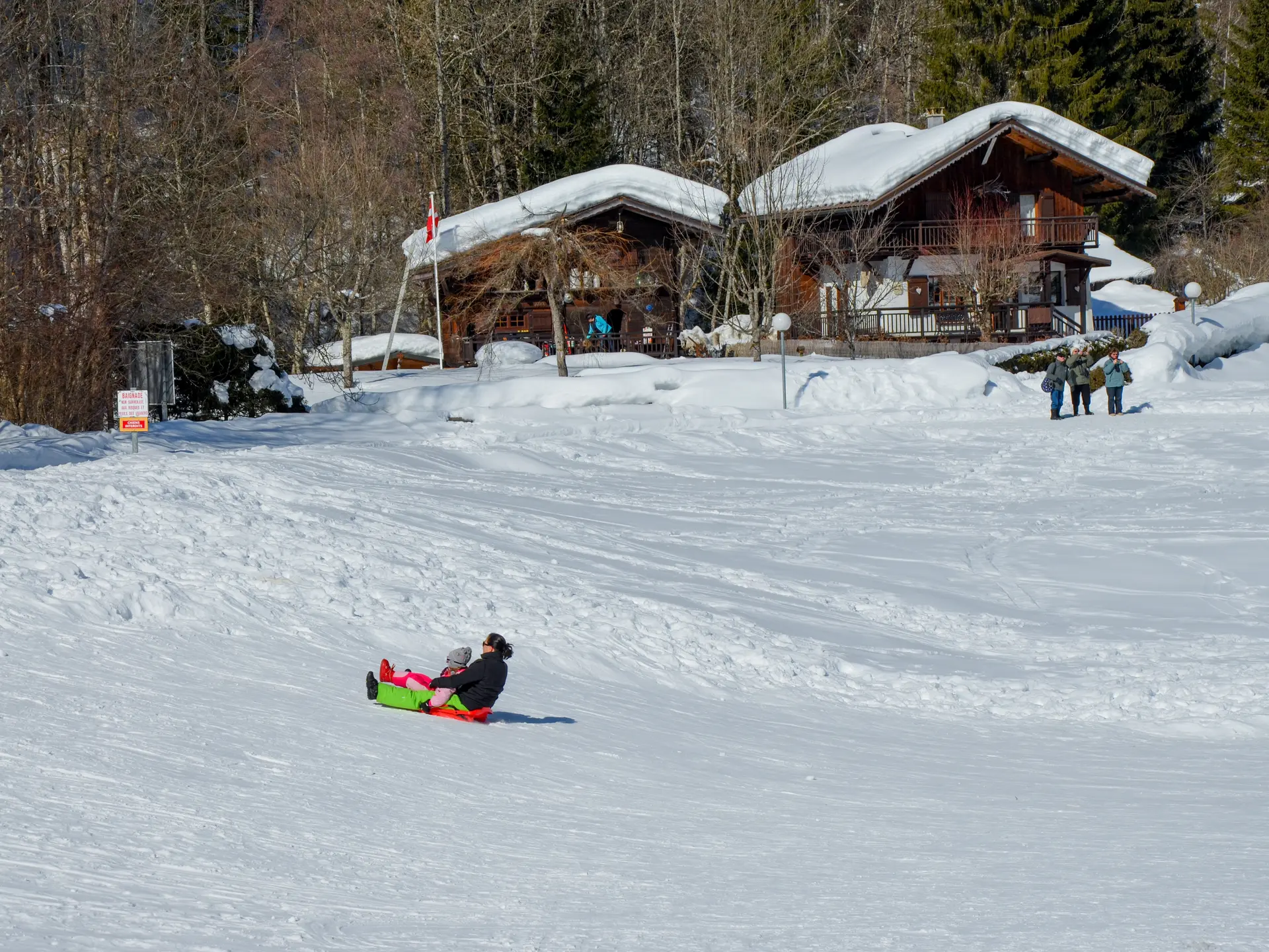 Les Plaisirs de la neige à Flumet