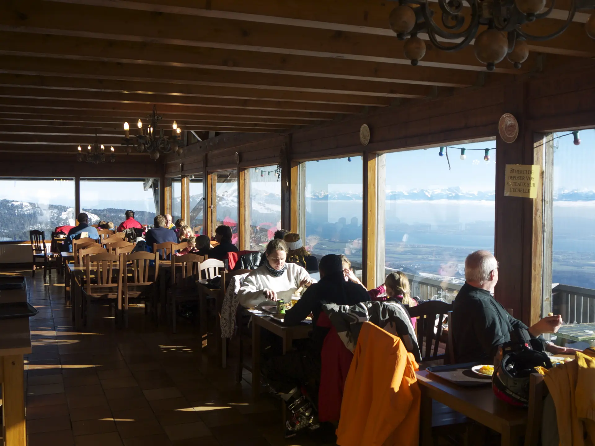 Intérieur vue sur Alpes