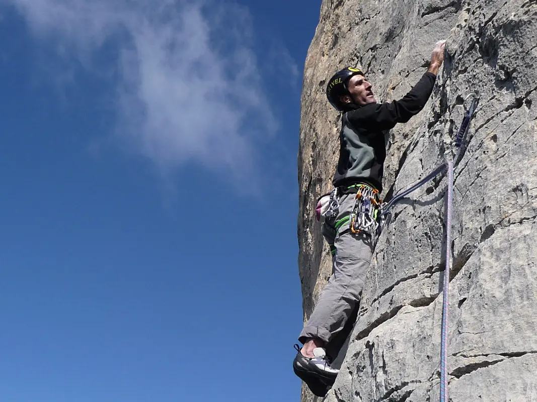 Escalade avec Eric Fossard, guide de haute montagne