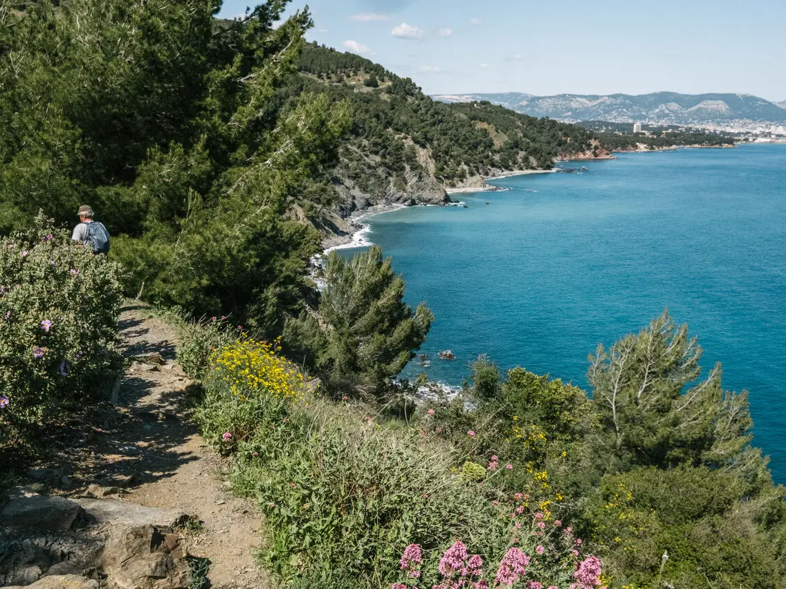 Wanderung auf dem Küstenweg in La Seyne