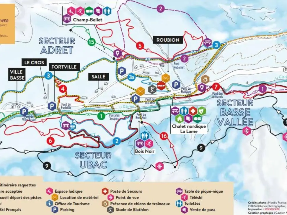Itinéraire Piétons Raquettes autour de Névache
