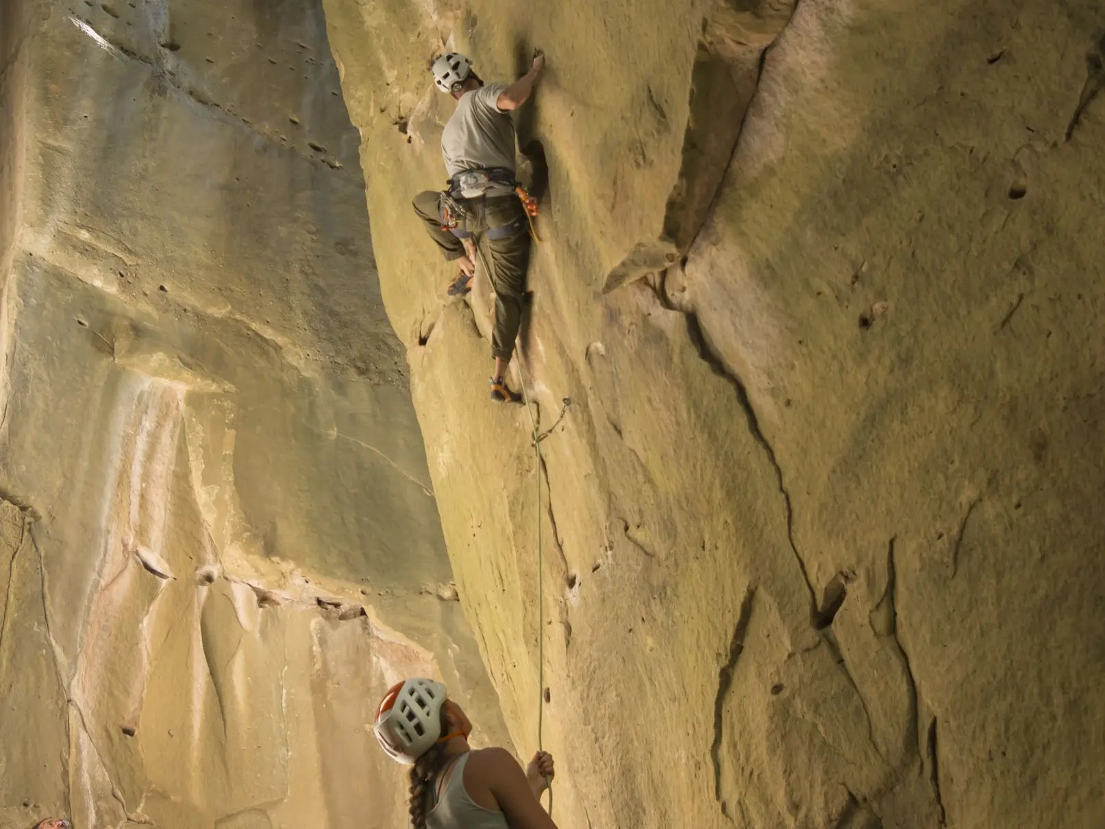 Escalade dans les grès d'Annot