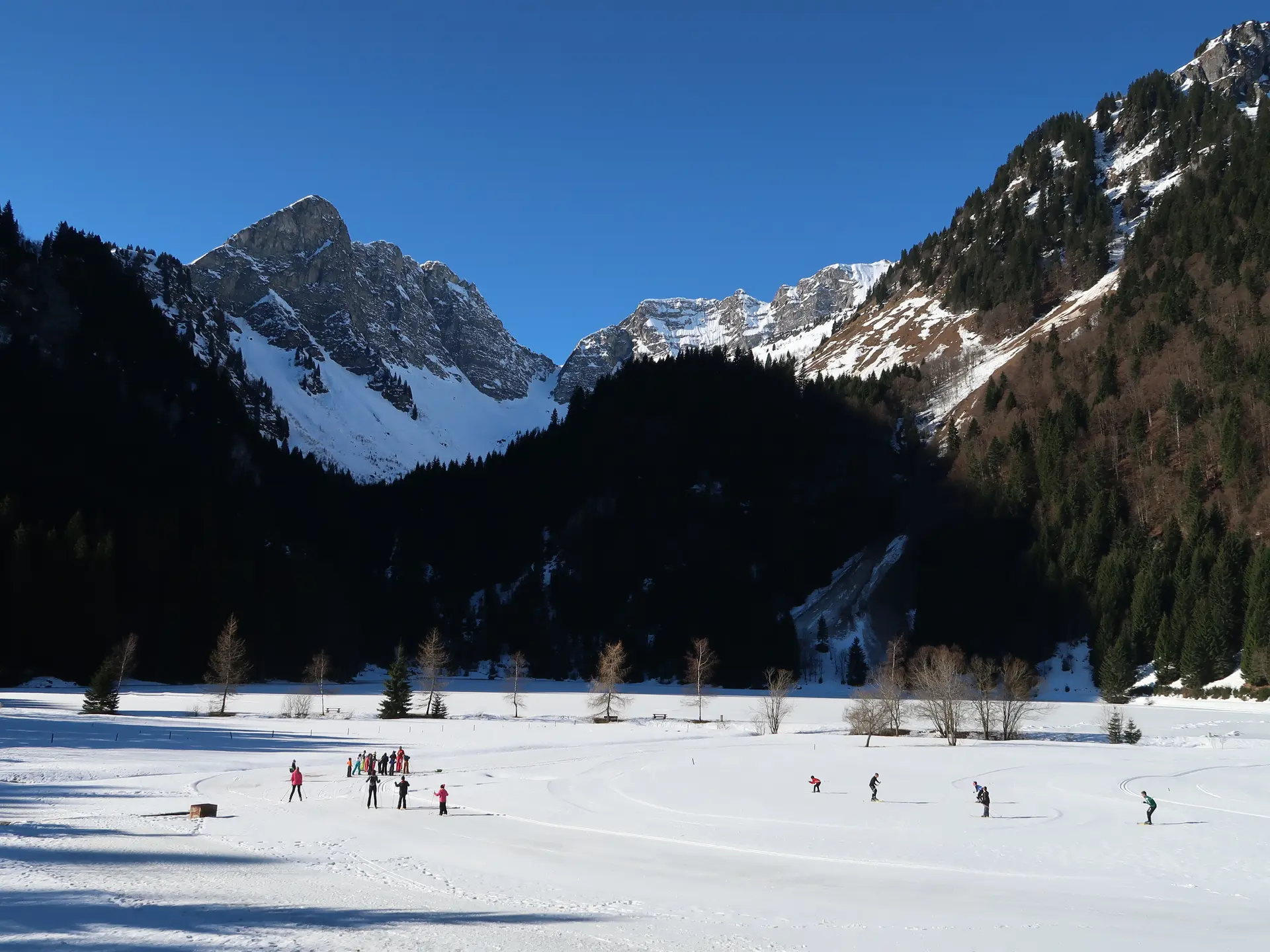 Cours de ski pour les groupes d'enfants avec l'ESF d'Abondance