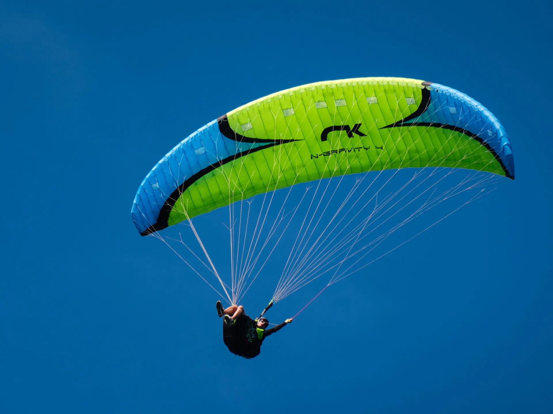 Parapentiste lors des championnats du monde