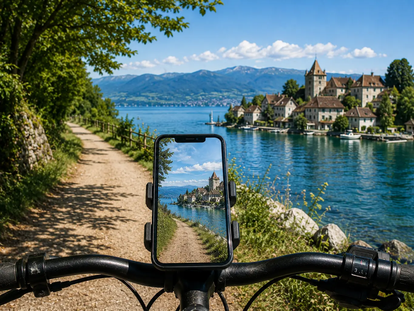 Thonon – Yvoire en vélo électrique avec Parcours GPS_Thonon-les-Bains