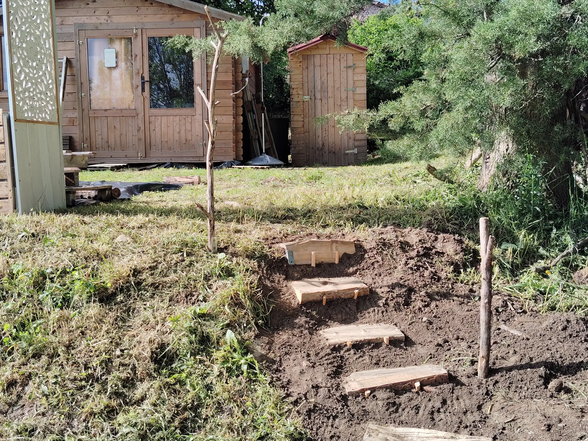 La cabane de soins et massages