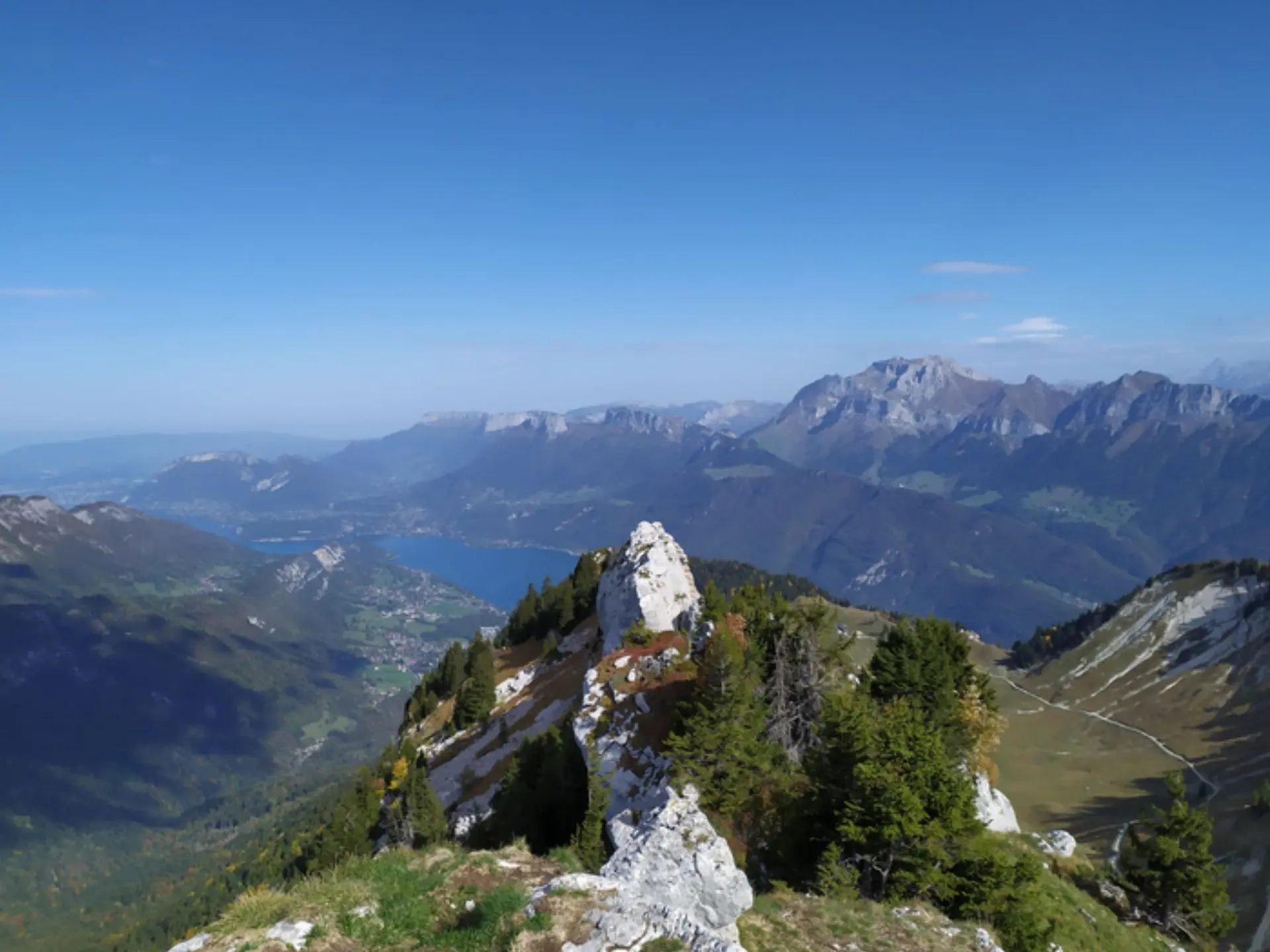 vue sommet Pointe de Banc Plat