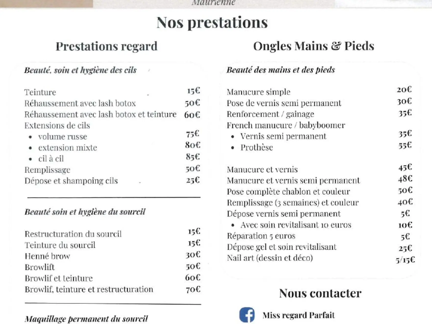 Miss Regard & Ongles Parfaits_Les Chavannes-en-Maurienne