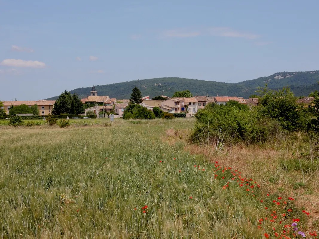 Vue sur le village de Garéoult