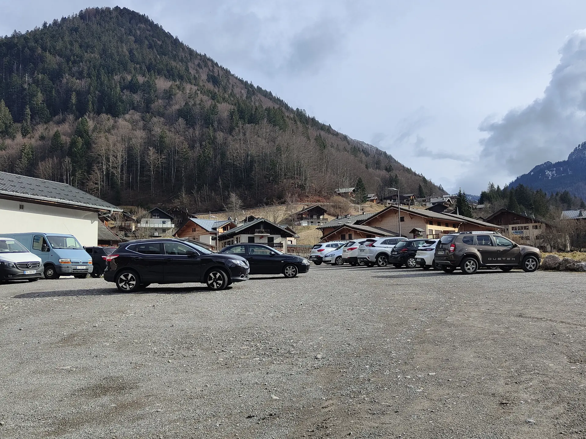 Parking à côté de l'espace débutant