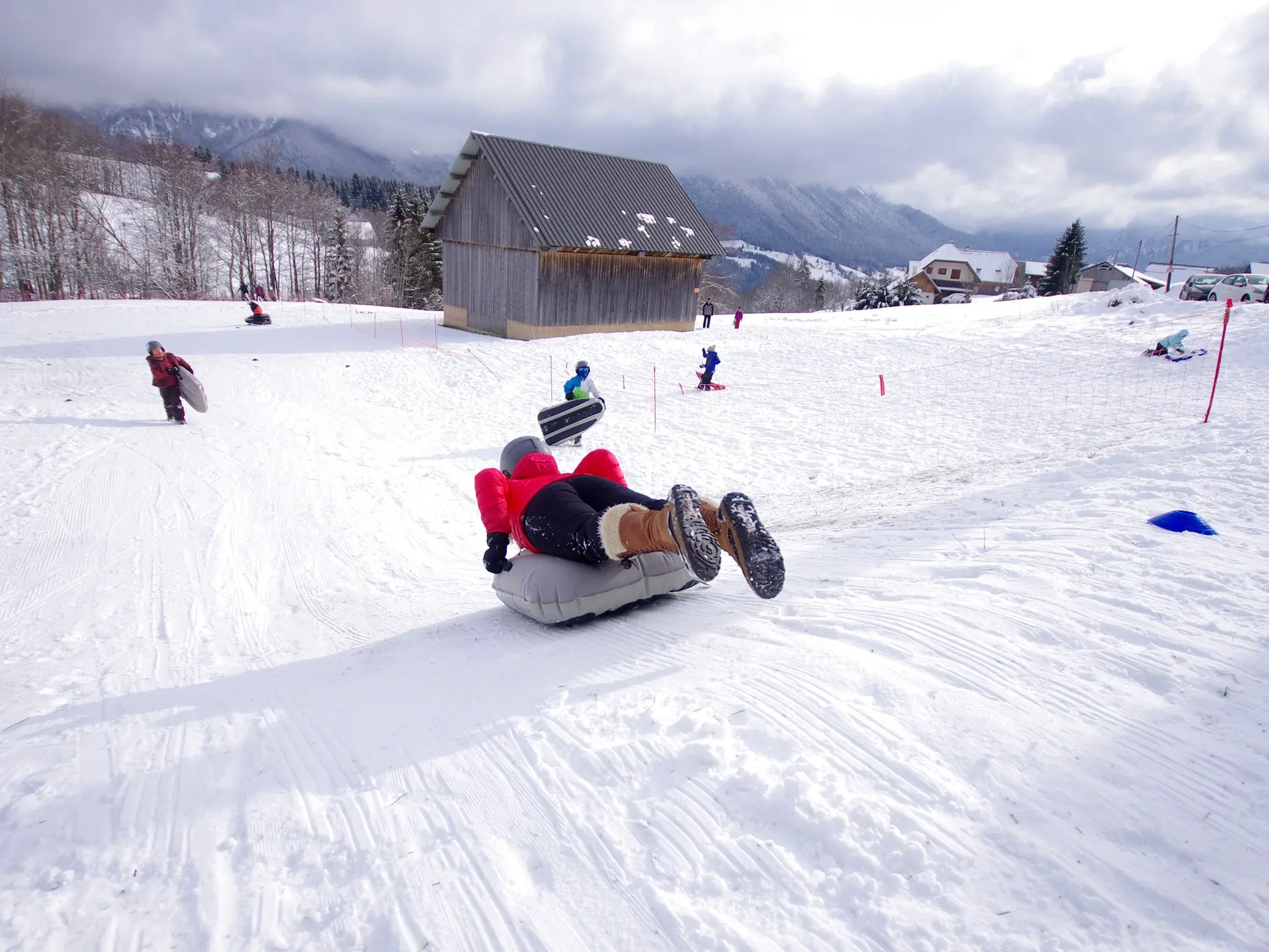 Piste de luge au Désert d'Entremont