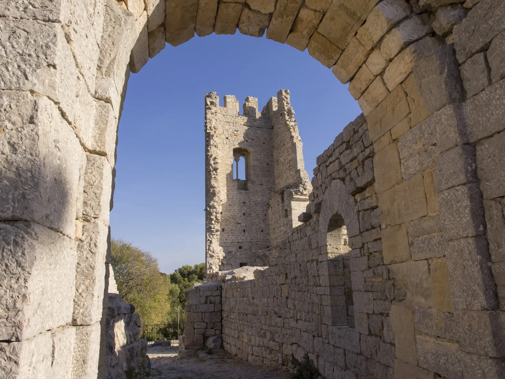 Remains of the feudal castle