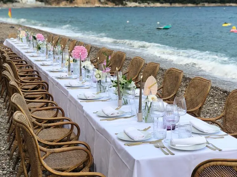 table réception