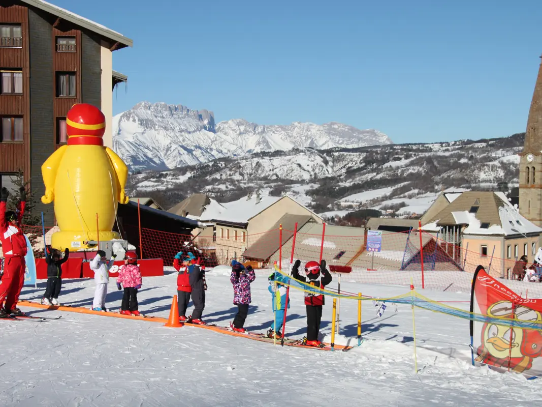 Club Piou Piou de Laye avec l'ESF de St Léger-les-Mélèzes