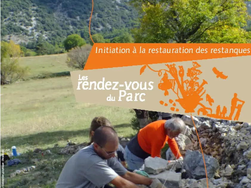 Affiche chantier intiation restauration restanque