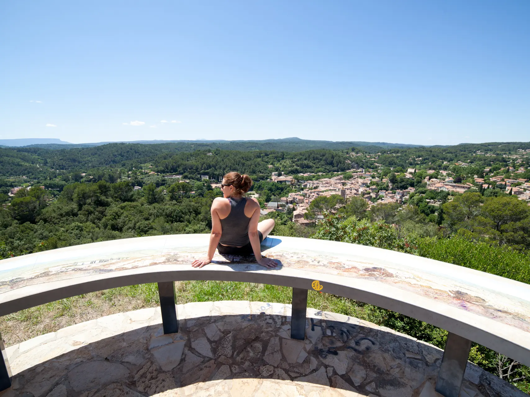 Barjols - Table d'orientation Croix du Castellas