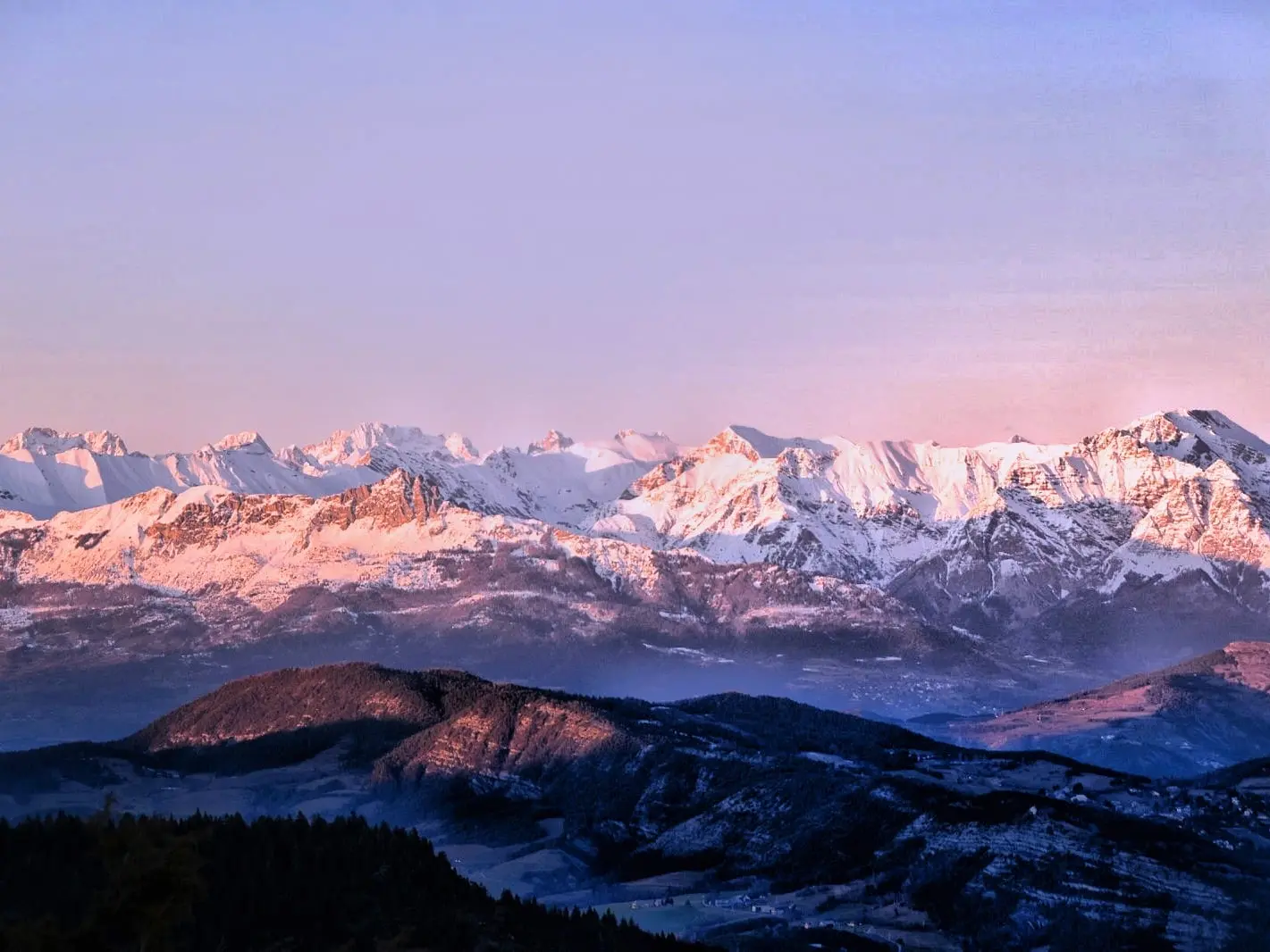 raquette au soleil couchant