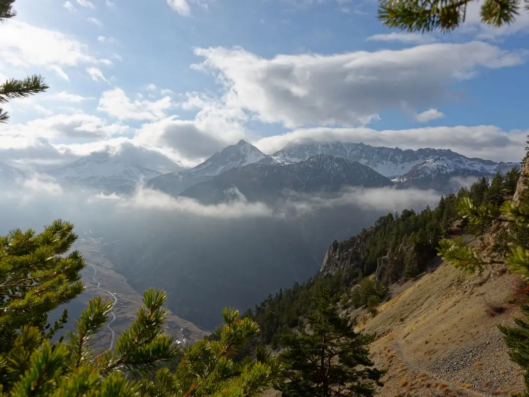 Vue depuis Roche Moutte, au dessus de la Batterie du Bois des Bans