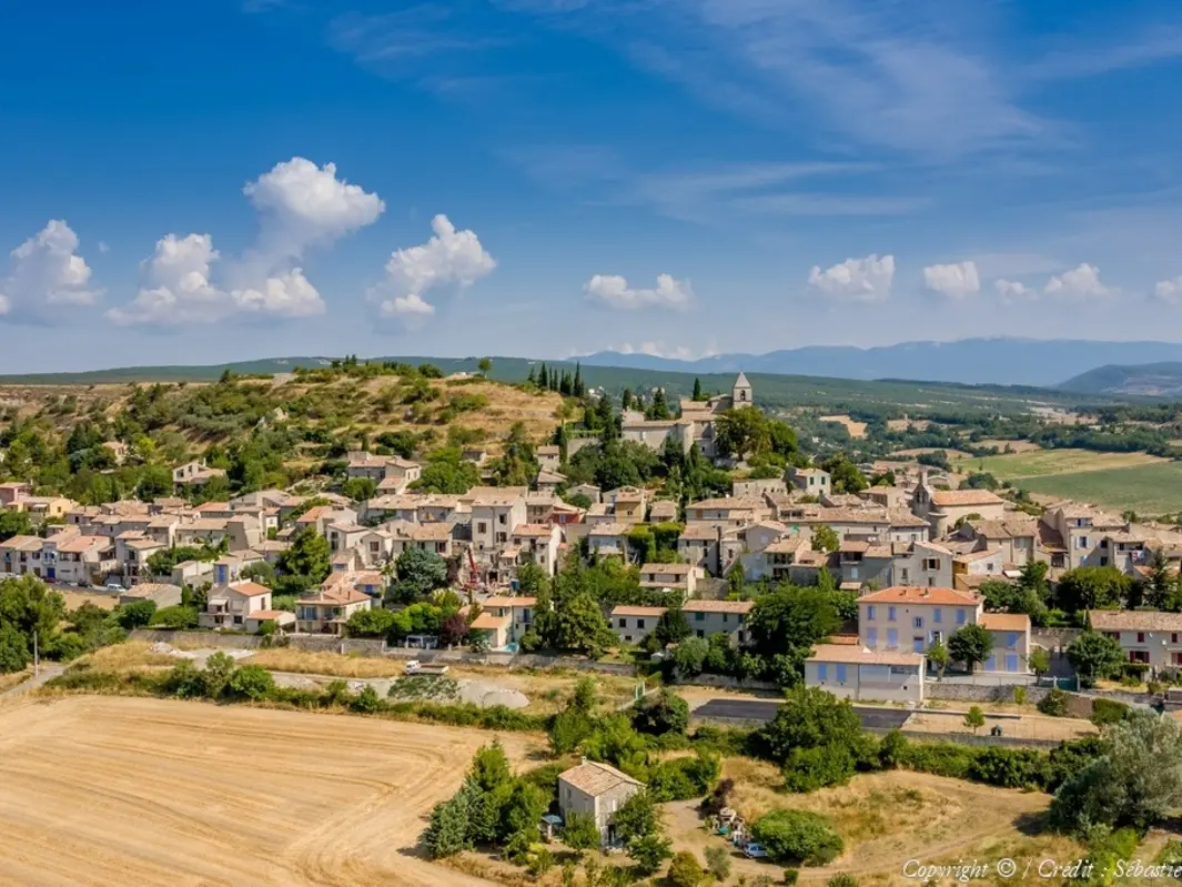Vue aérienne du village