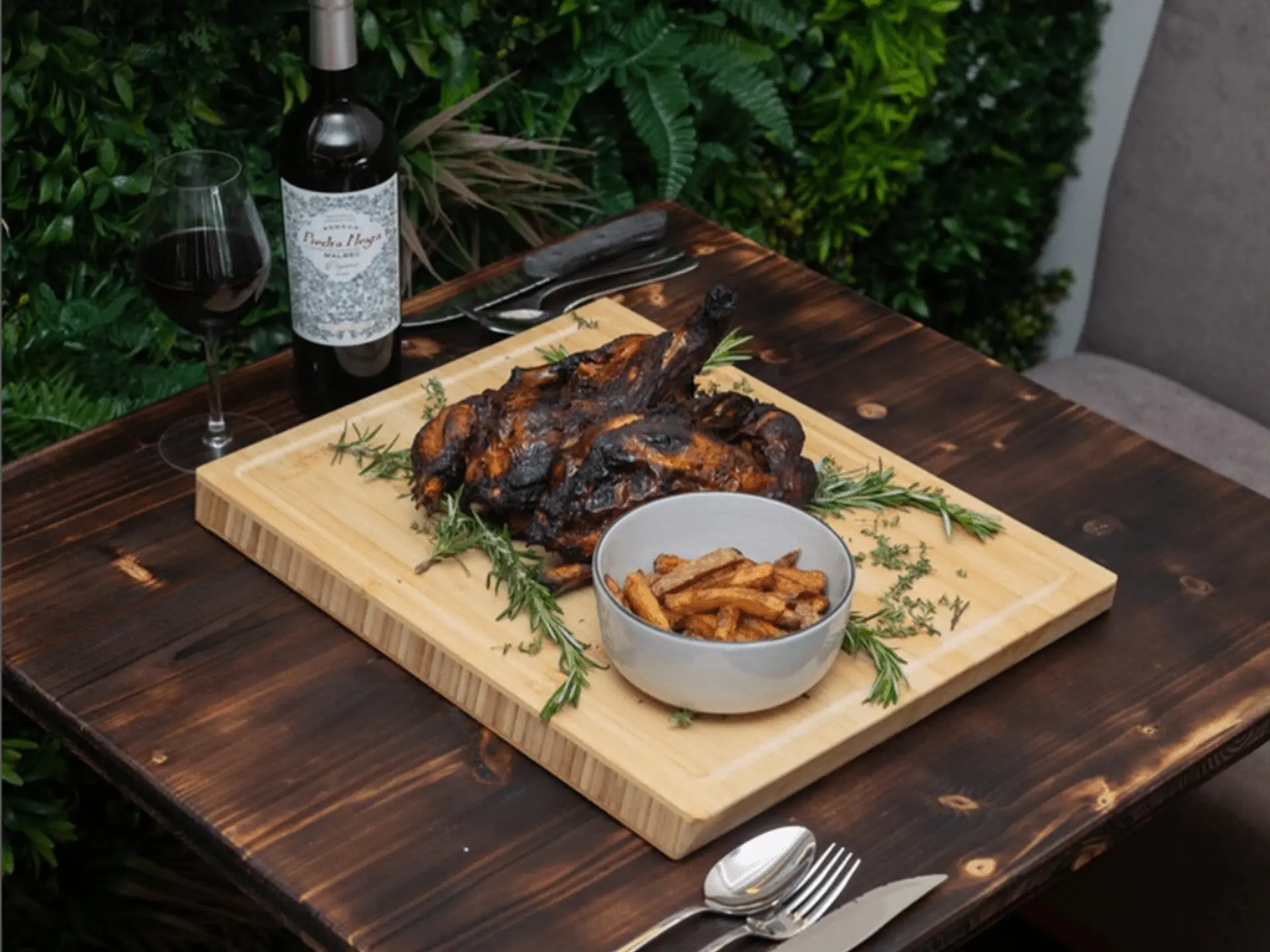 Restaurant l'Atrium Mougins, plat de viande