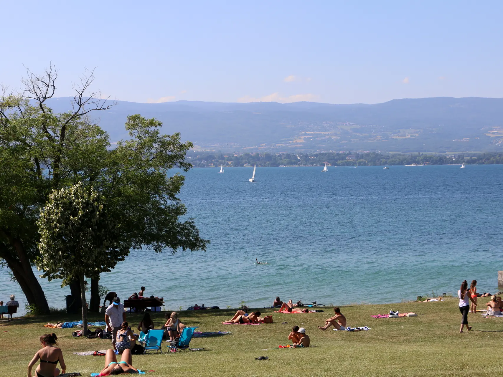 Vue panoramique de la plage