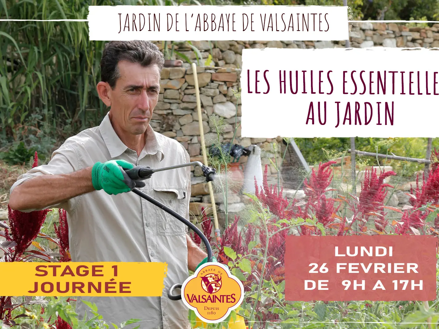 Stage utilisation huiles essentielles au jardin