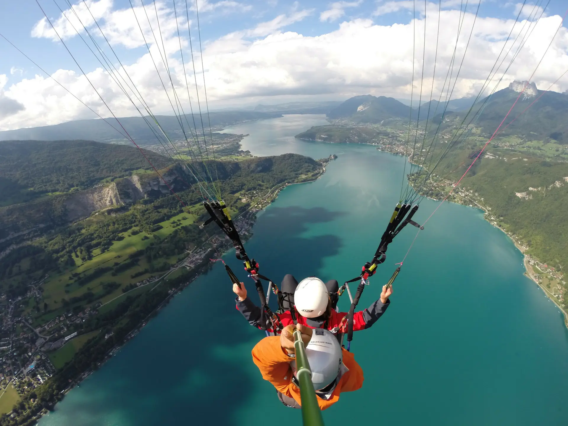 Aeroslide parapente lac d'Annecy