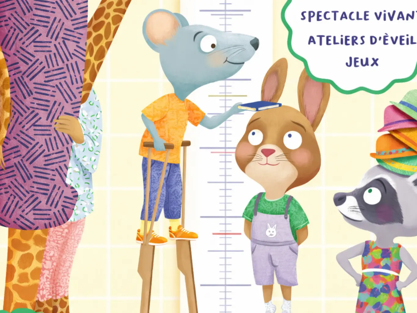 des animaux type dessin animé qui discutent