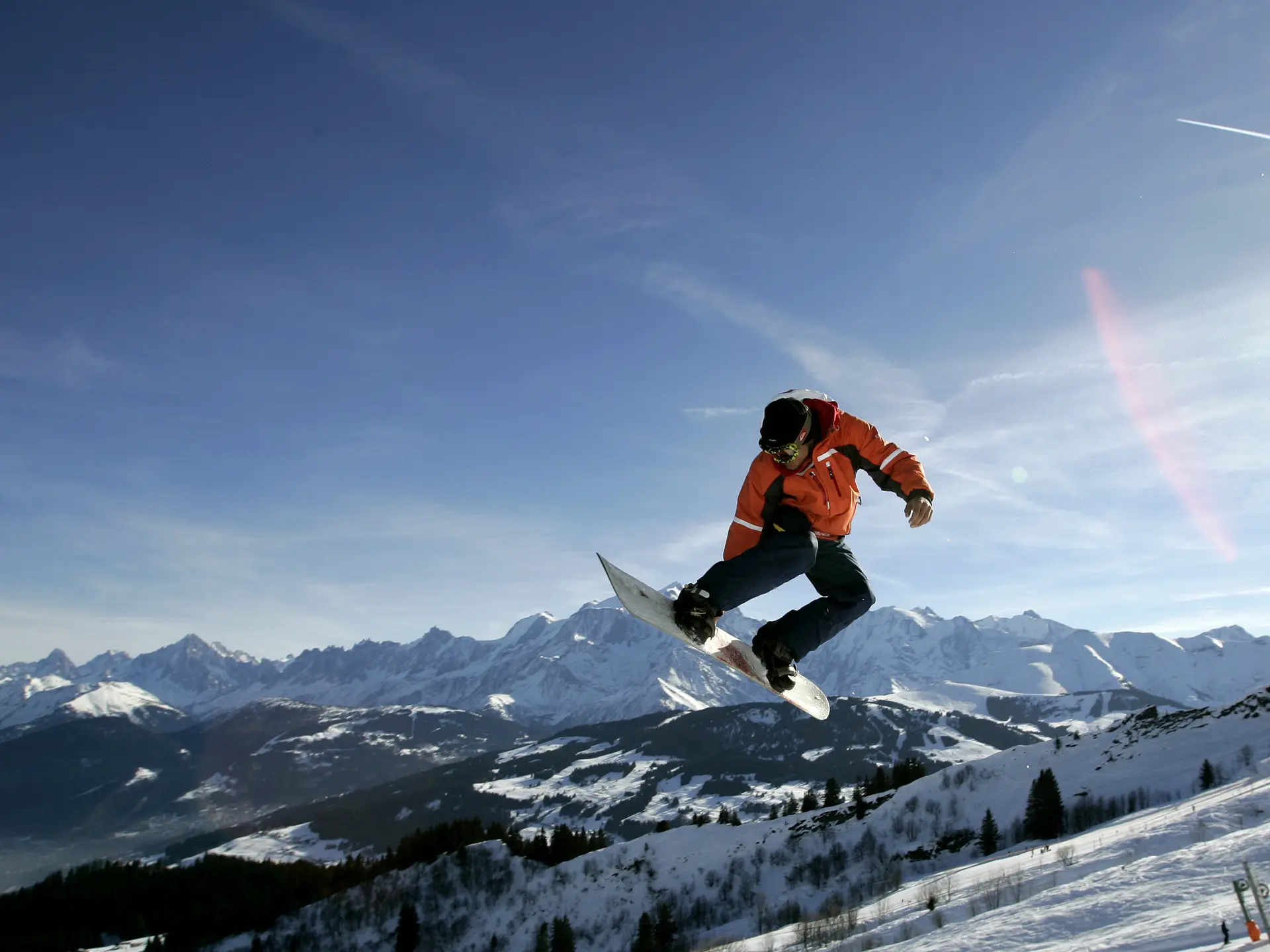 snowboard saut