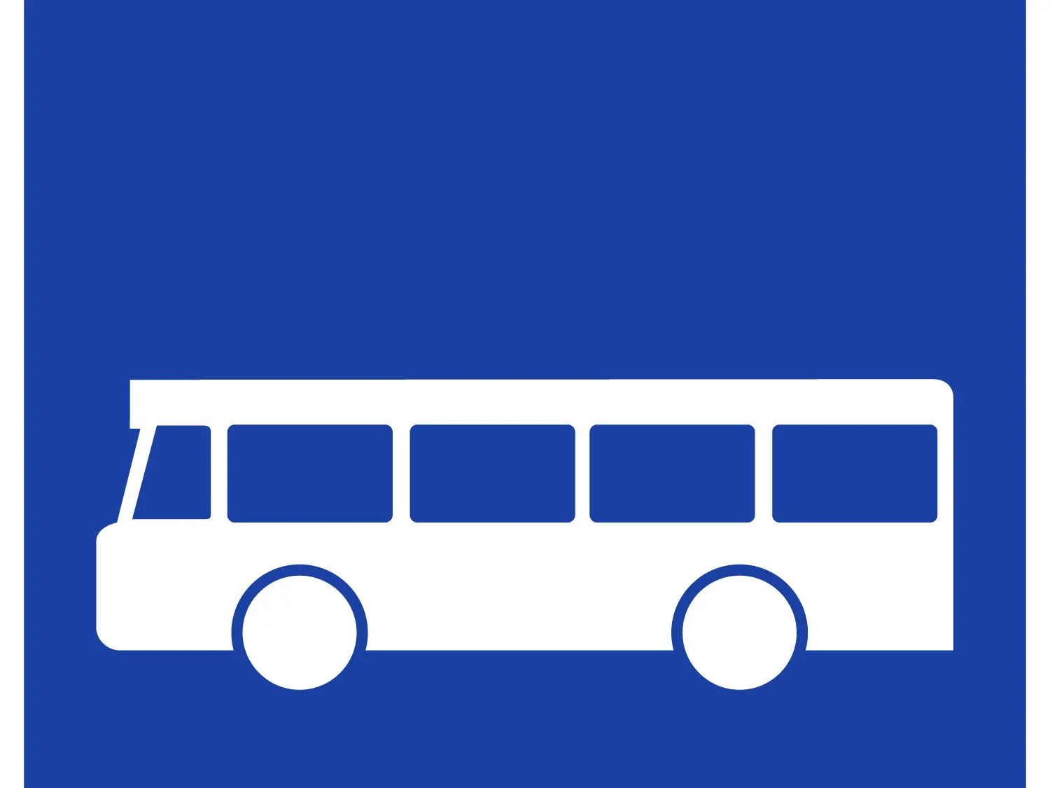 Panneau arrêt de bus
