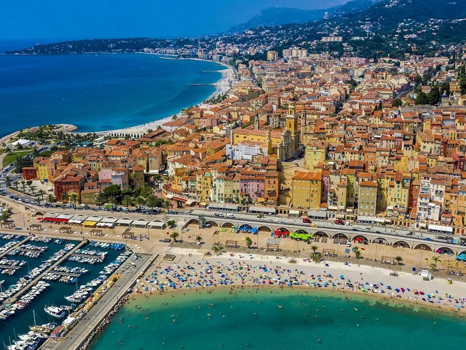 Vue panoramique de Menton