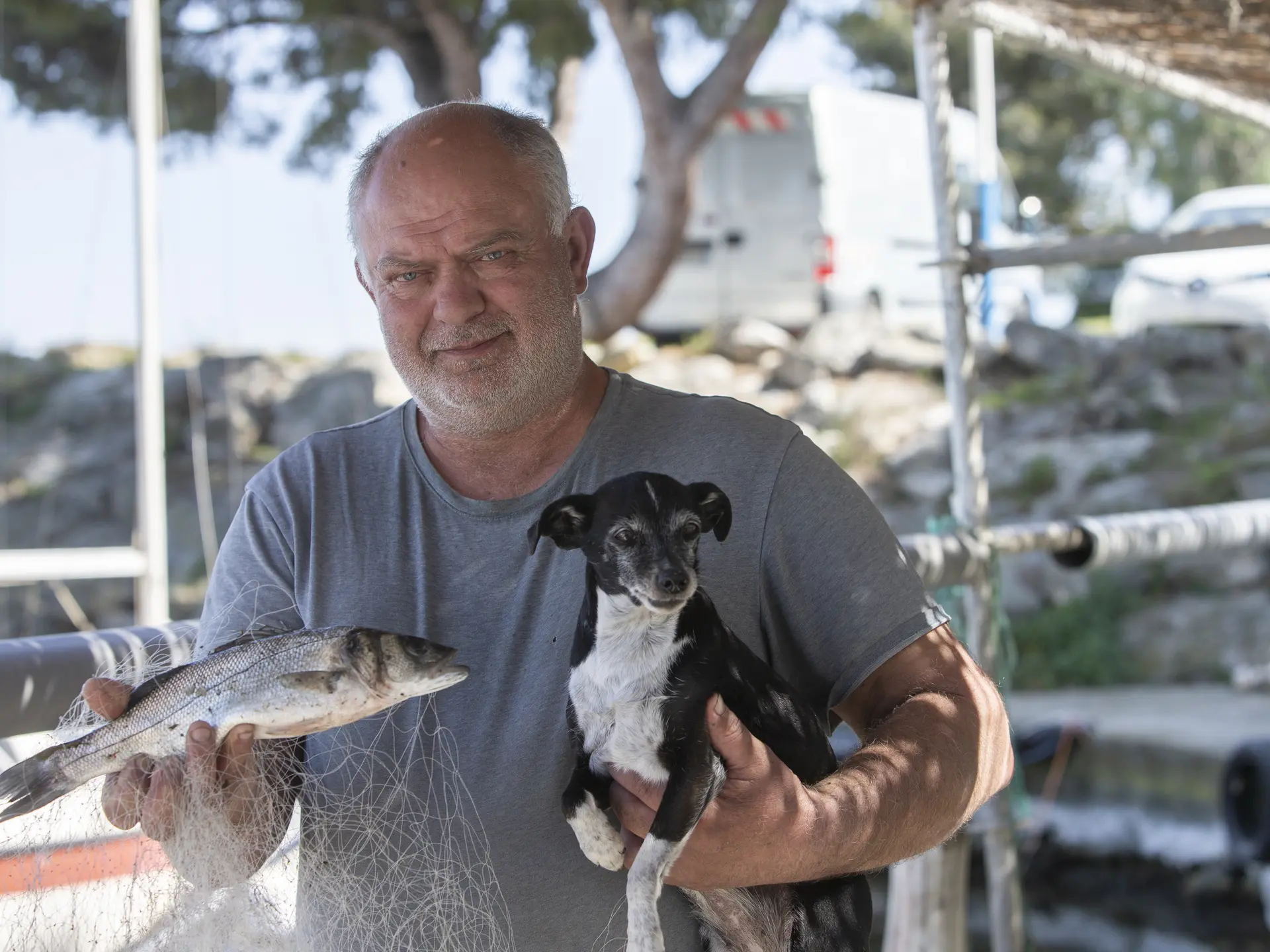 Thierry Brocheliou, pêcheur sur l'étang de Berre