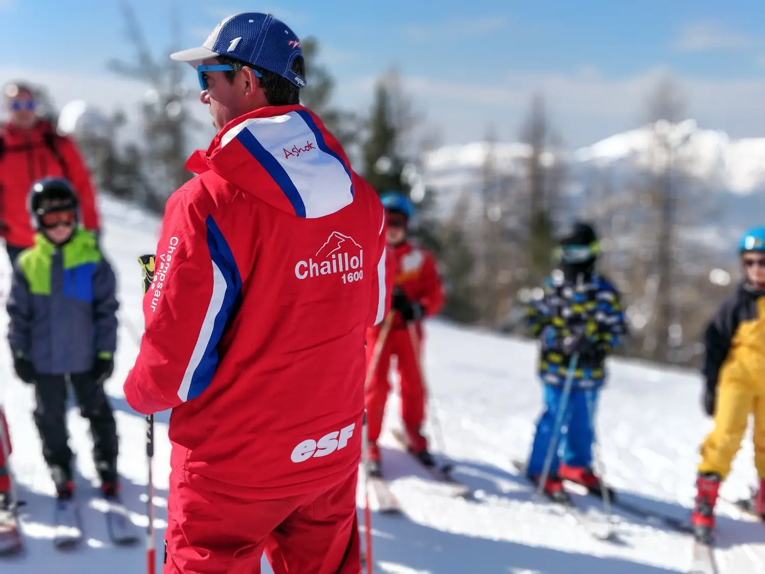 Cours de ski alpin avec l'ESF de Chaillol, vallée du Champsaur