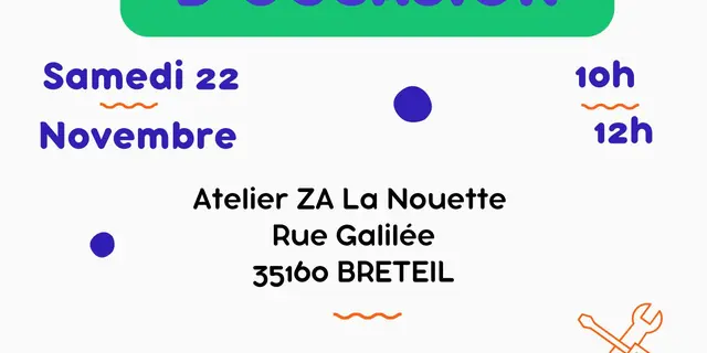 Affiche vente de vélo et outillage