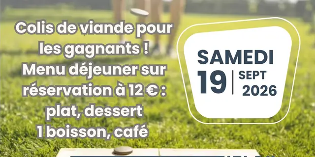 Affiche Concours de palets