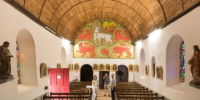 eglise_graal_mosaique_cerfblanc_Tréhorenteuc_DestinationBrocéliande