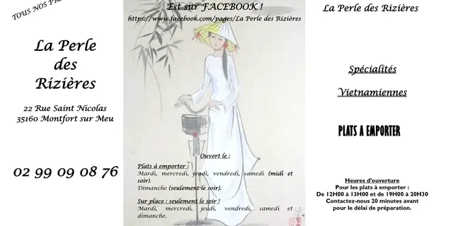 Menus Perles des Rizières