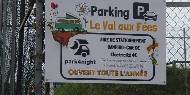 Aire de stationnement et service électricité Camping-cars Concoret