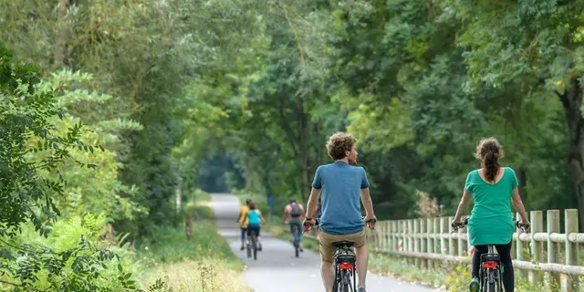 En vélo sur la Voie Verte