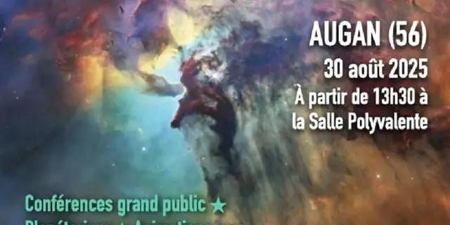 Affiche fête astronomie augan-août 25