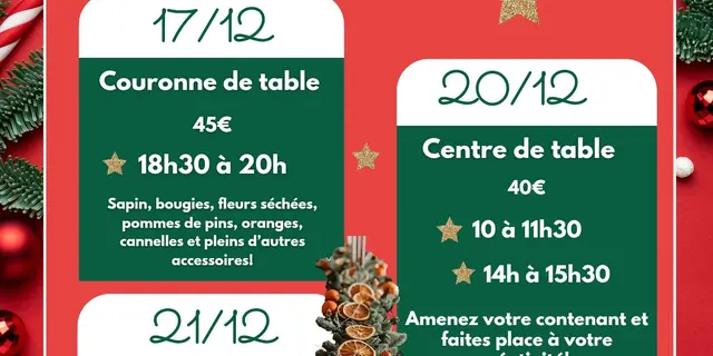 Atelier Noël La Fabrik à Fleurs