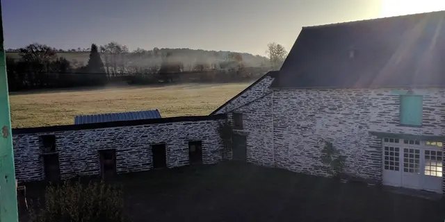 Auberge le Pont du Secret_Paimpont_vue matin
