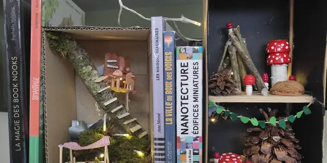 Book Nook fabriqué Arts Plastiques3
