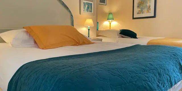 CH La Corne de Cerf_Paimpont_chambre bleue