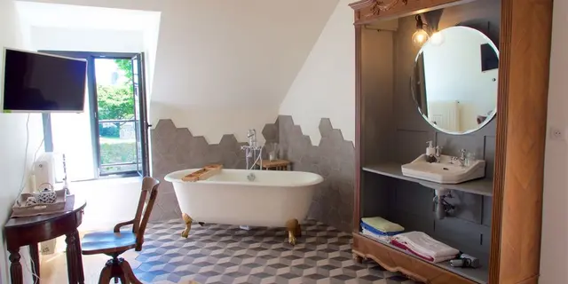 Chambres d'hôtes Les Hortensias - Chambre Comme avant - La Croix-Helléan - Morbihan - Bretagne