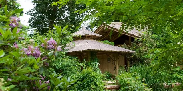 Cabane Bambou-2 Camping d'Aleth St-Malo de Beignon Brocéliande