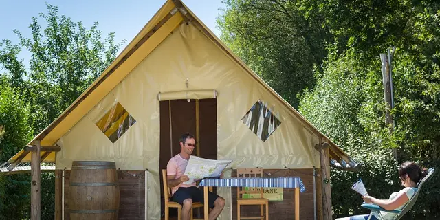 camping vallée du Ninian - insolite - tente fée viviane - Taupont - Brocéliande
