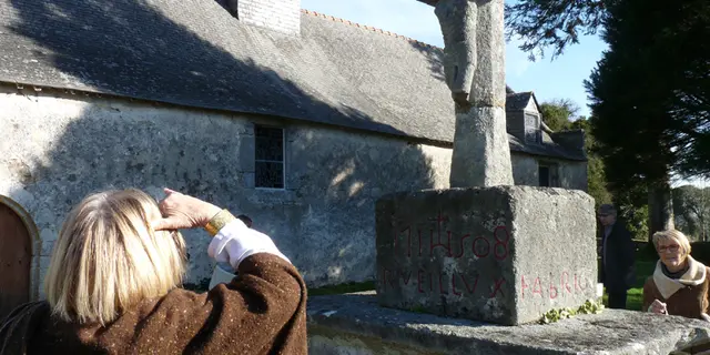 Calvaire de la chapelle Sainte-Catherine à Lizio - Morbihan - Bretagne