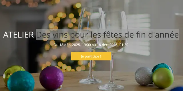 ATELIER Des vins pour les fêtes de fin d'année
