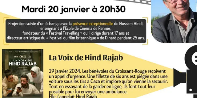Projection La voix de Hindi Rajab